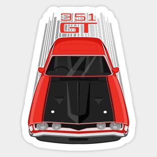 Ford Falcon XA GT 351 - Red and Black Sticker